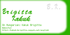 brigitta kakuk business card